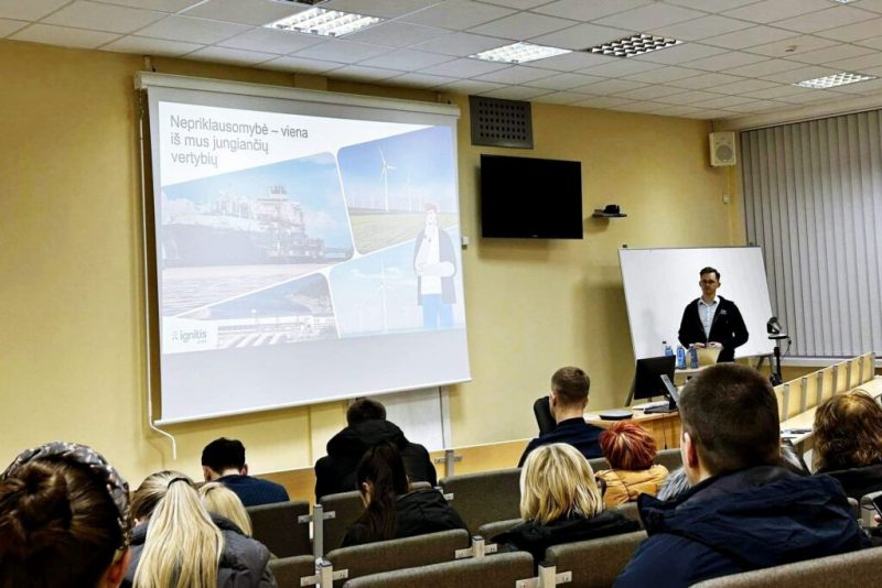  KTU PTVF magistrantų susitikimas su įmonės „Ignitis Renewables“ atstovu