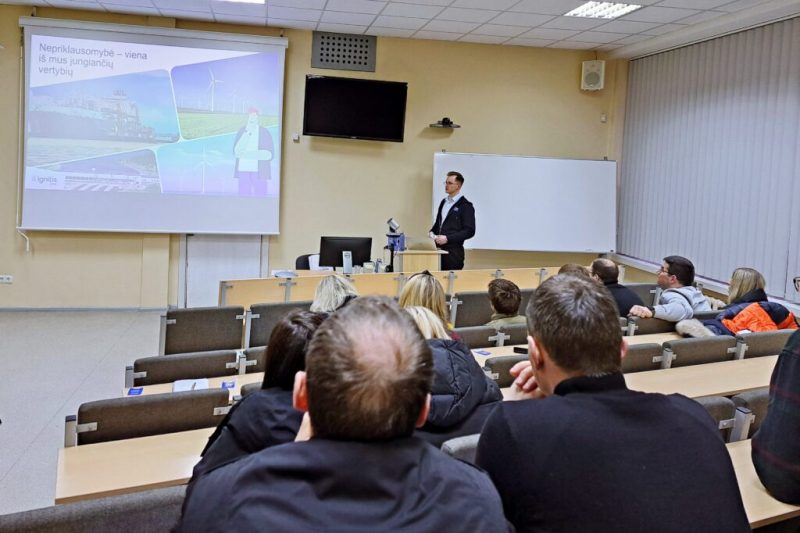  KTU PTVF magistrantų susitikimas su įmonės „Ignitis Renewables“ atstovu