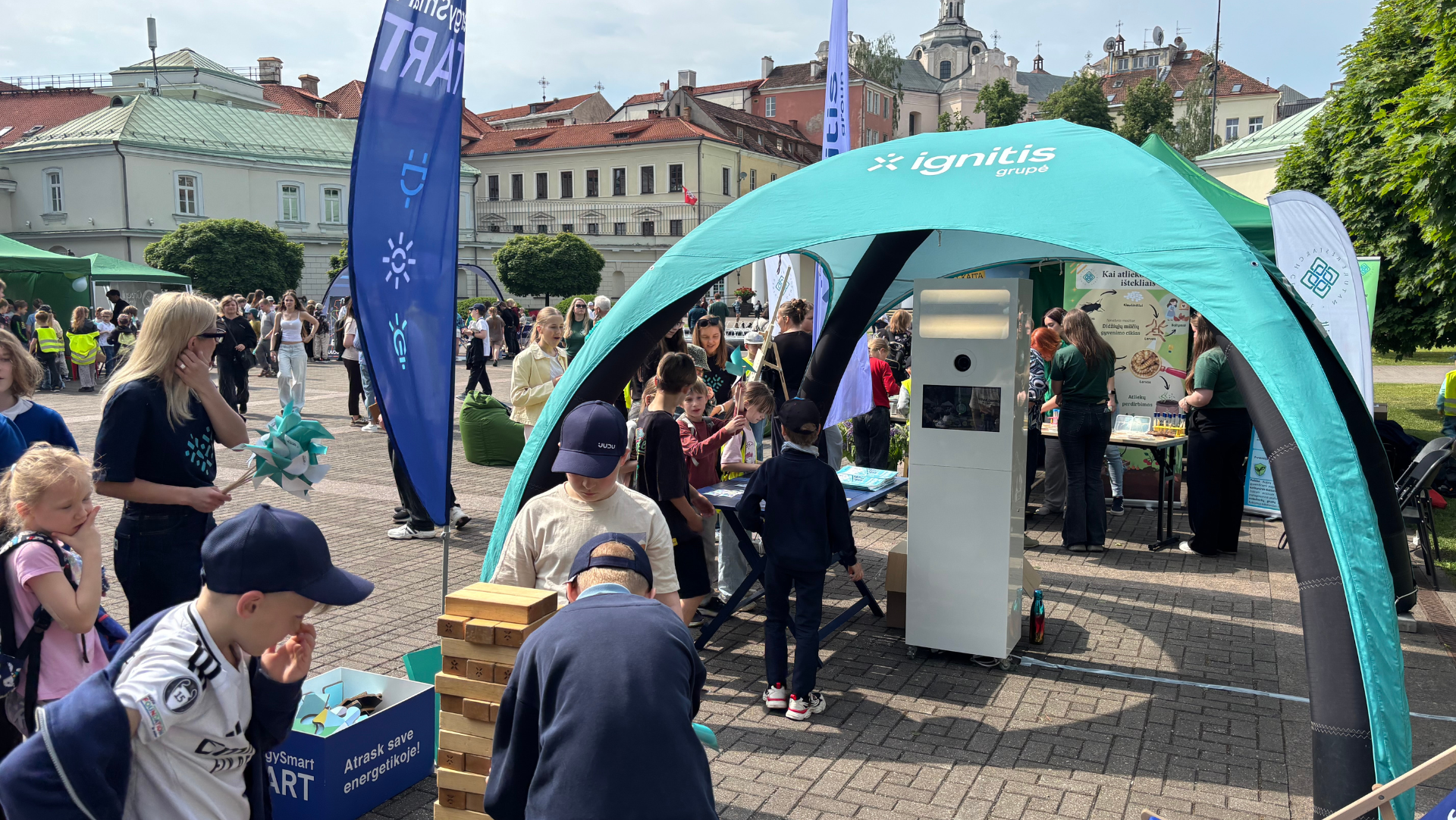 #EnergySmartSTART Žaliųjų idėjų festivalyje: nuo elektros energijos kelio iki tvarumo pažinimo