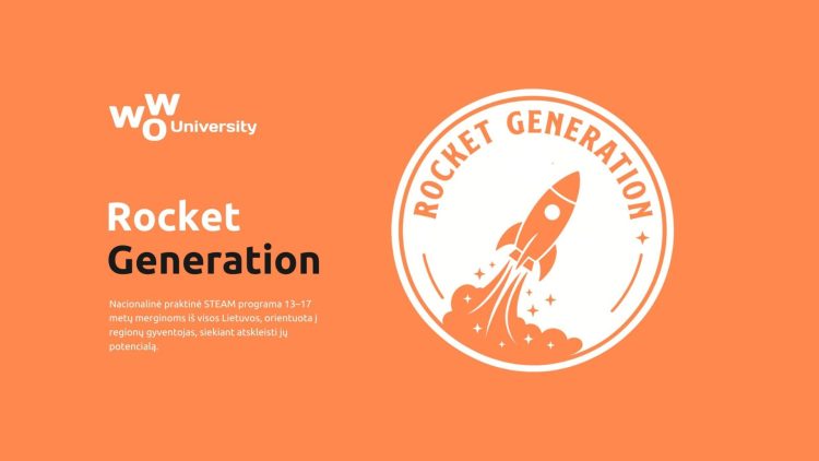 Rudenį startuoja „Rocket Generation“: merginos kurs ateities technologinius sprendimus